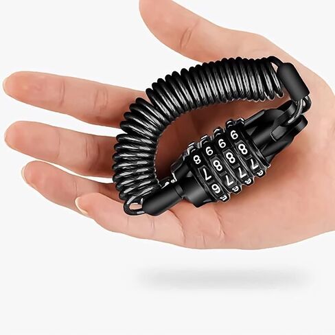 Motorcycle Helmet Lock, Portable Password Combination Security Lock 59 Inch Cable Lock for Bicycle Motorbike Suitcase and Luggage in Saudi Arabia