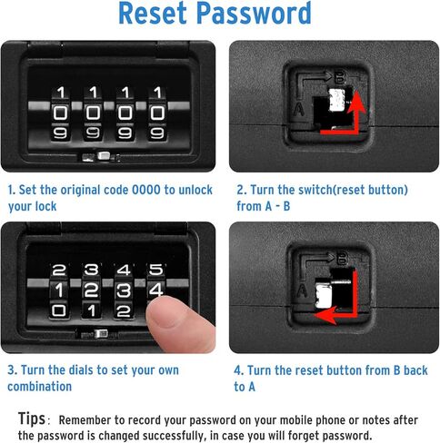 قفل الدراجة على شكل حرف U، قفل دراجة 16 مم شديد التحمل، قفل على شكل حرف U مع قفل على شكل حرف U، أقفال دراجة مضادة للسرقة لدراجة الطريق والدراجة الجبلية والدراجة الكهربائية والدراجة القابلة للطي، الدعامة غير متضمنة in Kuwait