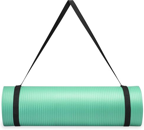 بساط التمارين C9 - بساط اليوغا بسمك 15 مم | سجادة تمرين للياقة البدنية واليوجا والبيلاتيس والتمدد والتمارين الأرضية للنساء والرجال| يتضمن حزام حمل in Kuwait