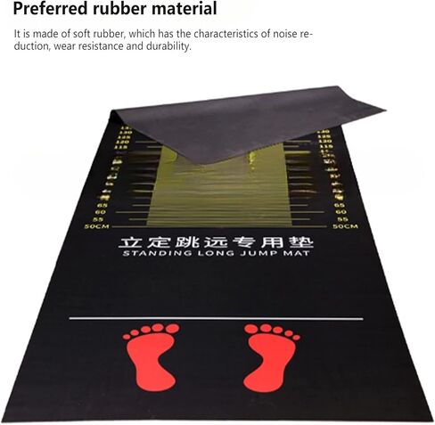 سجادة القفز الطويلة، سجادة القفز الطويلة الدائمة للبالغين، سجادة القفز الطويلة غير القابلة للانزلاق، وسادة تدريب بدنية مقاومة للاهتراء للكبار في الأماكن المغلقة والمفتوحة (لون واحد) in Kuwait