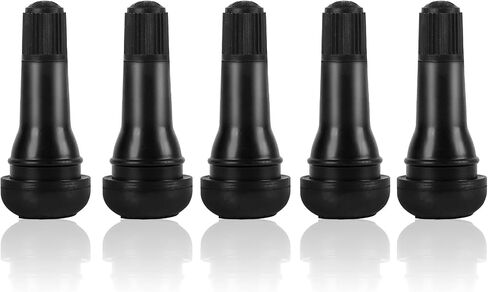 5 Pcs TR412 Black in Standard Length Stem Snap Rubber Valve Stems,for Off-Road Trucks ATV,SUVs,RVs with Tubeless 0.453in 11.5mm Rim Holes on Vehicles in Saudi Arabia