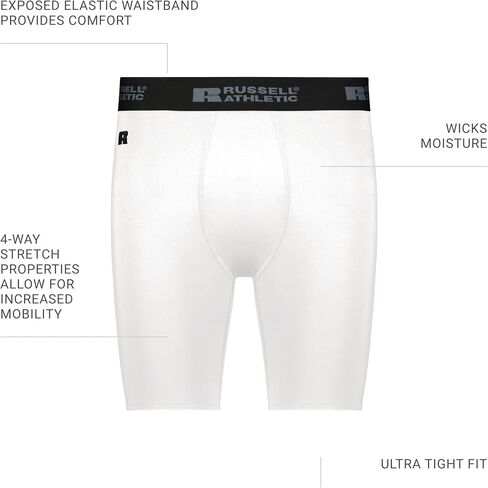 Russell Athletic Men's Coolcore Compression Shorts in Saudi Arabia