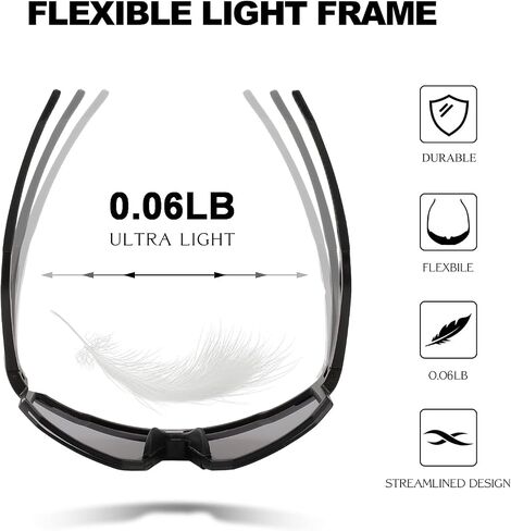 Karsaer Vision نظارات شمسية رياضية للبيسبول للرجال والنساء، نظارات لركوب الدراجات الجبلية والجري والصيد والبيسبول والتزلج in Saudi Arabia