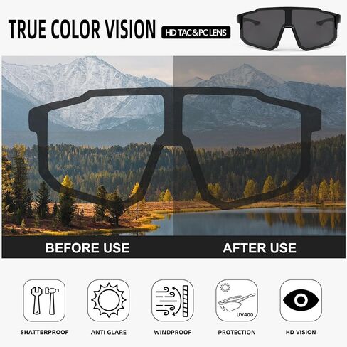 Karsaer Vision نظارات شمسية رياضية للبيسبول للرجال والنساء، نظارات لركوب الدراجات الجبلية والجري والصيد والبيسبول والتزلج in Saudi Arabia