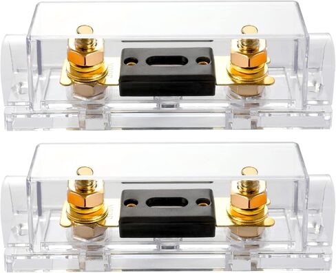 حامل فيوز Anl 300 أمبير، حامل فيوز بقياس 0/2/4 من Huazu مع صمامات 300 أمبير، لنظام الصوت والفيديو (عبوتان) in Kuwait