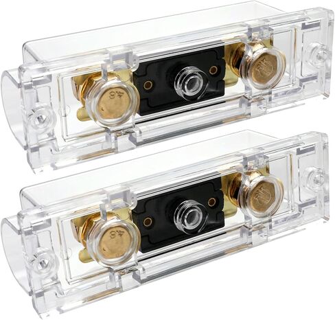 حامل فيوز Anl 300 أمبير، حامل فيوز بقياس 0/2/4 من Huazu مع صمامات 300 أمبير، لنظام الصوت والفيديو (عبوتان) in Kuwait