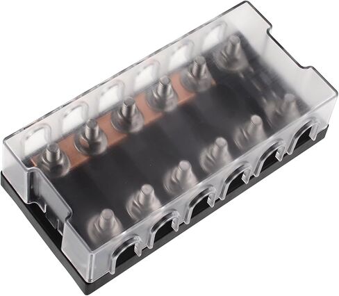 2 Way MEGA/AMG Fuse Holder 100A, Bolt Down Fuse M8 5/16" (2 Pack 100A Fuse + 2 Way Fuse Holder) in Kuwait