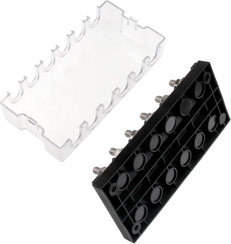 2 Way MEGA/AMG Fuse Holder 100A, Bolt Down Fuse M8 5/16" (2 Pack 100A Fuse + 2 Way Fuse Holder) in Kuwait