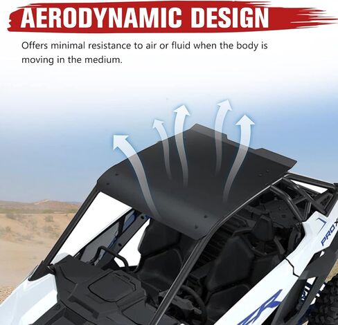 A & UTV PRO Aluminum Roof for 2020 2021 2022 2023 Polaris RZR PRO XP 4 ,Turbo R 4, Heavy Duty 2-Piece 4-Seat Hard ultimate Roof Rack Top Panel Cover Accessories, Replace OEM #2883990-458, Black in Saudi Arabia