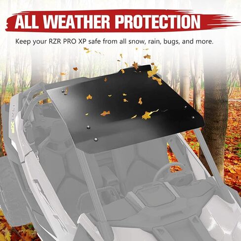 A & UTV PRO Aluminum Roof for 2020 2021 2022 2023 Polaris RZR PRO XP 4 ,Turbo R 4, Heavy Duty 2-Piece 4-Seat Hard ultimate Roof Rack Top Panel Cover Accessories, Replace OEM #2883990-458, Black in Saudi Arabia