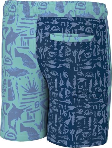 HUK Boys' Pursuit Volley Pattern, Quick-Dry Shorts for Kids in Saudi Arabia