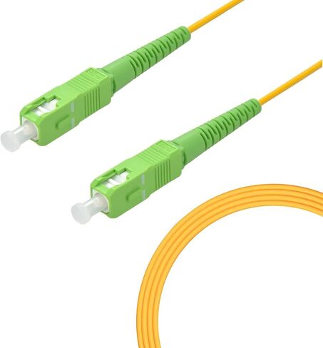 2-Pack Single Mode Simplex Fiber Patch Cable, SM 9/125um SX 3.0mm, Internet Jumper Optical Patch Cord (SC(APC) to SC(APC) 3M/9.84ft LSZH) in Saudi Arabia