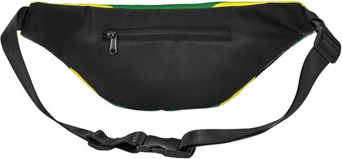 Jamaican Flag Pattern Fanny Pack for Women Man, Adjustable Casual Waist Belt Bag Crossbody for Sports Travel Hiking Running Jogging in Saudi Arabia