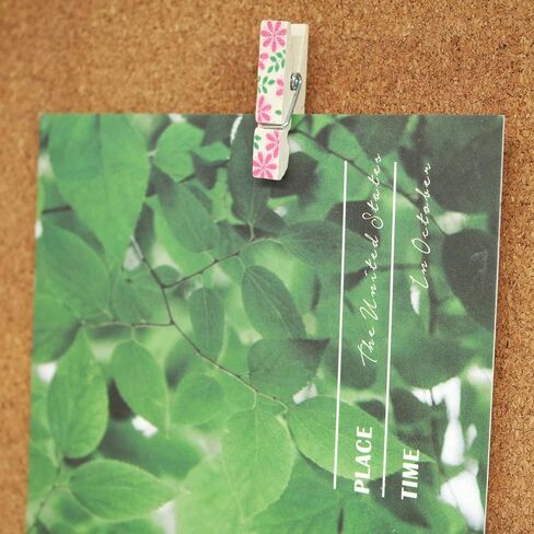 50 قطعة من دبابيس دبوس الدفع الخشبية المزخرفة، دبابيس الحرف الخشبية لألواح الفلين والأعمال الفنية (50) in Kuwait