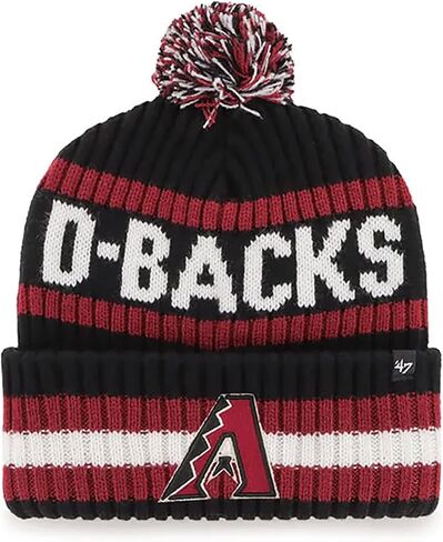 '47 Arizona Diamondbacks للرجال والنساء من Bering Cuff Knit قابل للتمدد باللون الأسود للفريق in Saudi Arabia