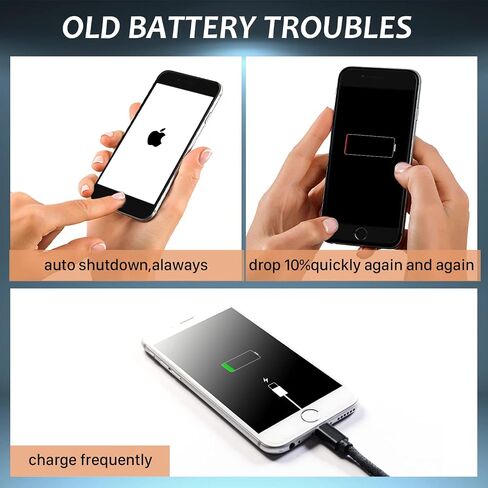 بطارية لهاتف iPhone SE الجيل الثاني، بطارية بديلة مطورة ذات سعة عالية للغاية جديدة 0 دورة لهاتف iPhone SE 2020 A2275 A2296 A2298 (ليست لهاتف iPhone SE 1st Gen) مع مجموعة أدوات الإصلاح in Saudi Arabia