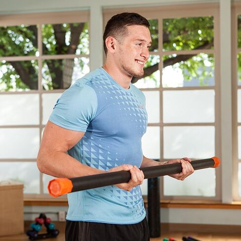 قضبان تمرين مرجحة من JFIT، 7 خيارات للحجم، 5-30 رطل، مبطنة بالمطاط، شديدة التحمل، شريط تمرين من الصلب الصلب لتنغيم الجسم، التمارين الرياضية، اليوغا، البيلاتس in Saudi Arabia