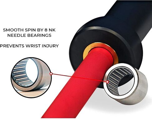 Chong Olympic Barbell 47INCH/4FT EZ Curl Weight Bar, 350lb Capacity Chrome Barbells for Gym Home Strength Training,Weightlifting,Power Lifting in Kuwait