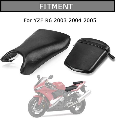 PSLER سائق الراكب الأمامي ومقعد الركاب الخلفي وسادة مقعد لـ YZF R6 2003 2004 2005 in Kuwait