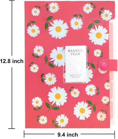 Expanding File Folder - 6 Pack Accordian File Organizer with 5 Pockets Document Accordion Folder and 168 Pcs File Folder Labels for School and Office in Saudi Arabia