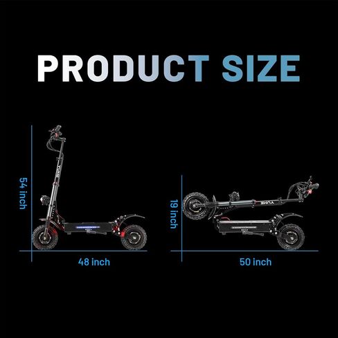 M YUME SCOOTER Y11PRO سكوتر كهربائي عالي الطاقة محركات مزدوجة 6000 واط حتى 50 ميل في الساعة 60 ميل 11 بوصة على الطرق الوعرة بدون إطار سكوتر رياضي قابل للطي مع مقعد منفصل in Saudi Arabia
