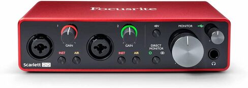 ميكروفون مكثف ذو غشاء صغير Rode NT5-S وواجهة صوت USB من الجيل الثالث Focusrite Scarlett Solo - دقة عالية، تسجيل بجودة الاستوديو، وجميع البرامج التي تحتاج إلى تسجيلها in Kuwait
