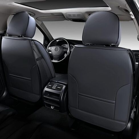 أغطية مقاعد Coverado Toyota Tundra، أغطية مقاعد أمامية سوداء مقاومة للماء لملحقات السيارة متوافقة مع 2007-2021 Toyota Tundra in Kuwait