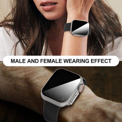 Suoman for Apple Watch Series 10 46mm Screen Protector Case, [ Looks Like Ultra Protector Case ] Tempered Glass Unique Design Case Cover for iWatch Series 10 46mm (Black for iWatch Series 10 46mm) in Saudi Arabia
