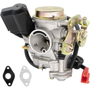 مكربن ​​139QMB مناسب لسكوتر 49CC 50CC GY6 4 السكتة الدماغية Taotao Kymco Go Kart PD18J PD19J محرك الدراجة 18 مم كارب + فلتر هواء مشعب السحب - 139QMB مكربن ​​50CC سكوتر