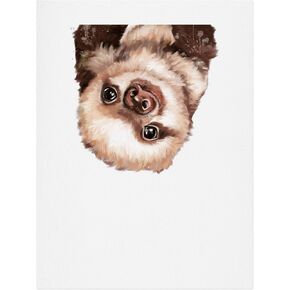 طباعة فنية لموجات Shiba Inu من Society6 Big Nose Work، مقاس 18 × 24 بوصة، باللون الأزرق