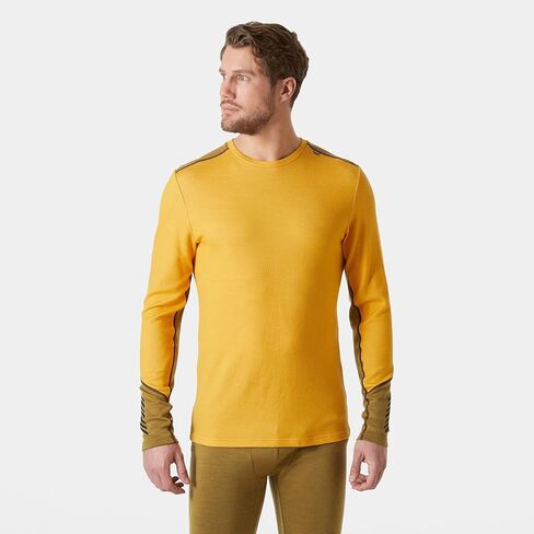 Helly-Hansen Men's LIFA Merino Midweight Crew Base Layer - 598 Navy, M in Saudi Arabia