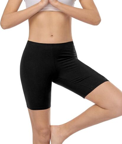 wirarpa Women's Anti Chafing Cotton Underwear Boy Shorts Long Leg Boyshorts Panties 3 Pack in Kuwait