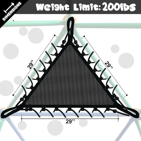 ملعب متسلق على شكل قبة هندسية بطول 10 أقدام، قبة تسلق تدعم 800 رطل مع مقاومة للصدأ والأشعة فوق البنفسجية، صالة الألعاب الرياضية Geo Jungle للأطفال من 3 إلى 8 فناء خلفي، تجميع أسهل بكثير، هدية للأطفال، أزرق + أخضر in Kuwait