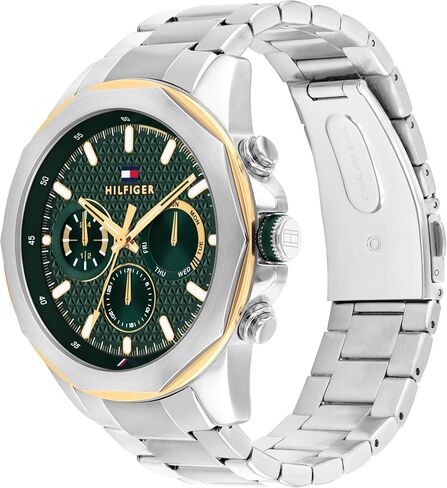 Tommy Hilfiger Men's Multifunction Stainless Steel Case and Link Bracelet Watch, Color: Silver (Model: 1792059) in Kuwait