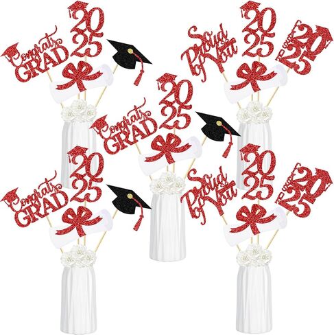 Blue 2024 Graduation Centerpiece Sticks Graduation Party Centerpieces for Tables 2024, Graduation Table Toppers 2024 Blue Class of 2024 Graduation Table Centerpieces Decorations - 24Pcs in Saudi Arabia