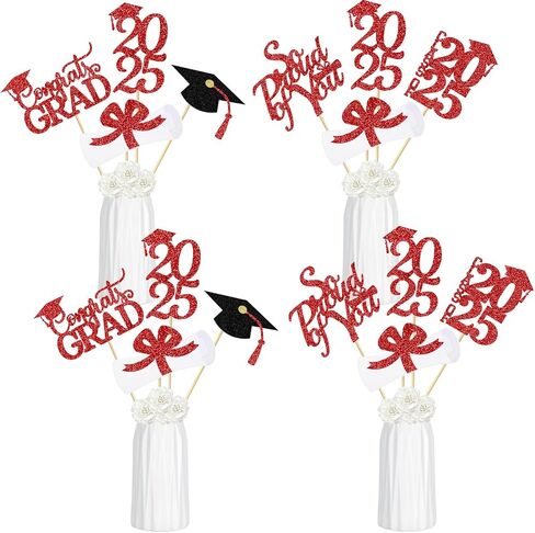 Blue 2024 Graduation Centerpiece Sticks Graduation Party Centerpieces for Tables 2024, Graduation Table Toppers 2024 Blue Class of 2024 Graduation Table Centerpieces Decorations - 24Pcs in Saudi Arabia