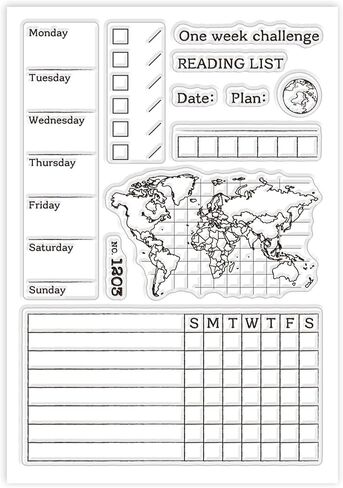 GLOBLELAND Retro Furniture Clear Stamps for DIY Scrapbooking Vintage Phonograph Typewriter Silicone Clear Stamp Seals for Cards Making Photo Album Journal Home Decoration in Kuwait