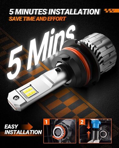 SEALIGHT H1 Fog Light, 6500K Super Bright H1 Fog Bulb with 15000RPM Cooling Fan, Plug-N-Play, Pack of 2 in Kuwait