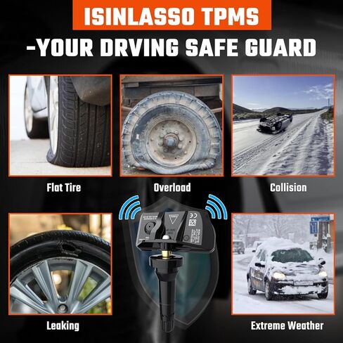 TPMS Tire Pressure Sensor for Toyota Lexus Scion, 315MHz Pre-Programmed Tire Pressure Monitoring System Sensors Carmy Corolla Highlander Sienna Replacement PMV-107J, 42607-33021 4pcs in Kuwait