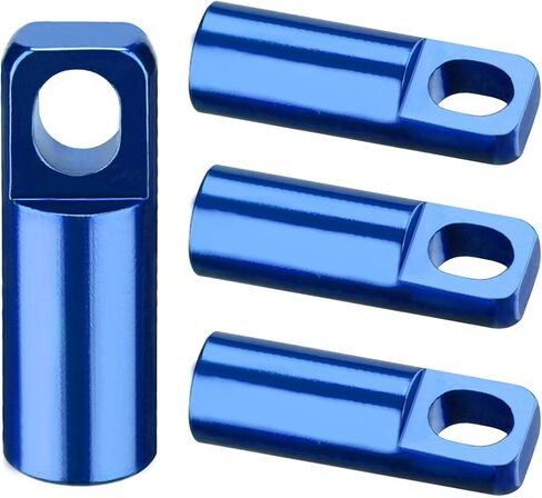 Bike Presta Valve Caps 2 in 1 Bicycle Tubeless Presta Valve Stem Covers with Valve Core Removing Function, Anodized Aluminum, Light Weight, High-Performance (4 Pack) in Kuwait