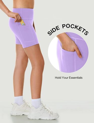Heathyoga 5" Girls Shorts Volleyball Shorts for Teen Girls Dance Biker Shorts Kids Gymnastics Athletic Spandex Shorts in Kuwait