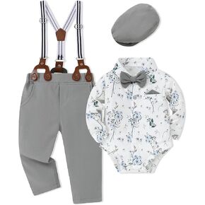 SANMIO Baby Boy Clothes 0-18M Baby Boys Suit 4pcs Baby Boy Dress Clothes Infant Tuxedo Sets in Kuwait