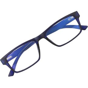 نظارات IBOANN Blue Light للرجال، نظارات كمبيوتر مع حماية من الأشعة فوق البنفسجية 400، مضادة لإجهاد العين، تكبير