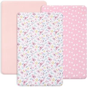 PHF 3 Pack Soft Dinosaur Crib Sheets Fitted, Comfy Breathable Baby Sheets for Boys Girls, 28x52 Inches Fits Standard Crib and Toddler Mattresses, Navy Dinosaur in Kuwait