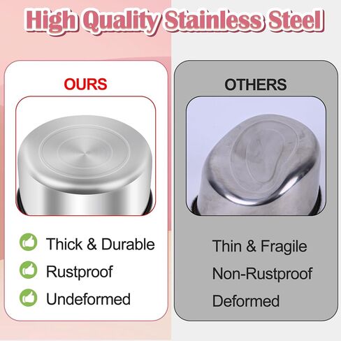 ToLanbbt 8 Pcs Stainless Steel Bird Food Bowls Bird Water Bowls with Clamp Holder, Parrot Feeding Dish Cups Parrot Cage Coop Feeders for Cockatiel Conure Budgie Parakeet Macaw Lovebird Small Animal, S in Kuwait