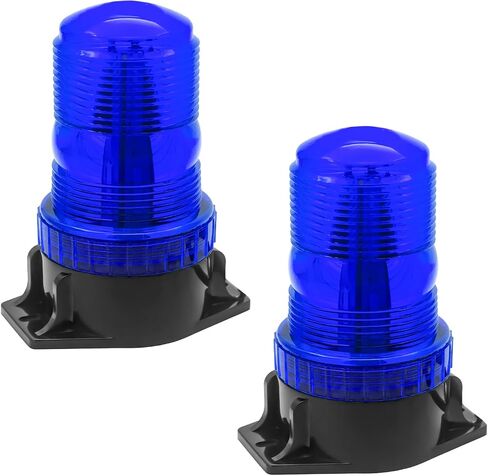 jose2015 2PCS Amber Forklift Beacon Strobe Light,30 LED Warning Emergency Safety Flashing Lights 12V 24V for Trucks, Tractor, Forklift, UTV, Cars, Bus in Kuwait