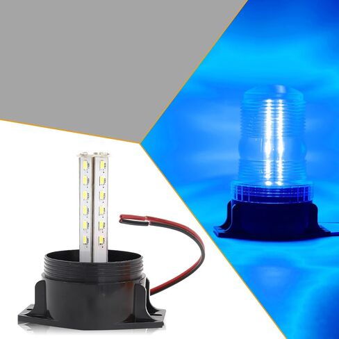jose2015 2PCS Amber Forklift Beacon Strobe Light,30 LED Warning Emergency Safety Flashing Lights 12V 24V for Trucks, Tractor, Forklift, UTV, Cars, Bus in Kuwait