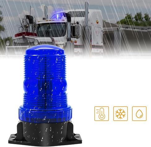 jose2015 2PCS Amber Forklift Beacon Strobe Light,30 LED Warning Emergency Safety Flashing Lights 12V 24V for Trucks, Tractor, Forklift, UTV, Cars, Bus in Kuwait