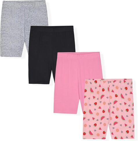 Star Ride 3-Pack Girls Athletic Shorts, Bike Shorts, Workout Clothes for Girls in Kuwait