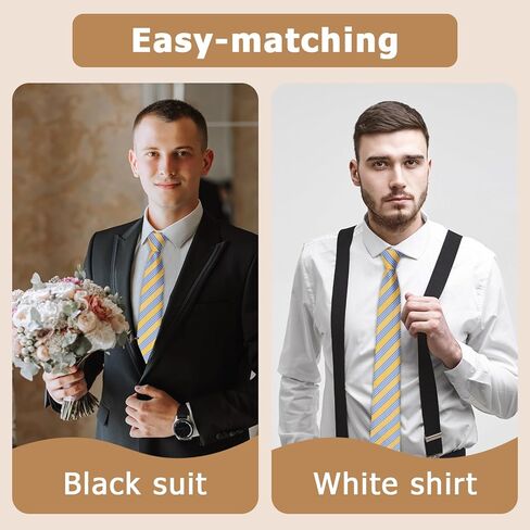 ربطات عنق مخططة للرجال 2.95 بوصة ربطة عنق سوداء منقوشة ربطات عنق رسمية ربطات عنق رجالية كلاسيكية لمكتب الزفاف والأعمال in Kuwait